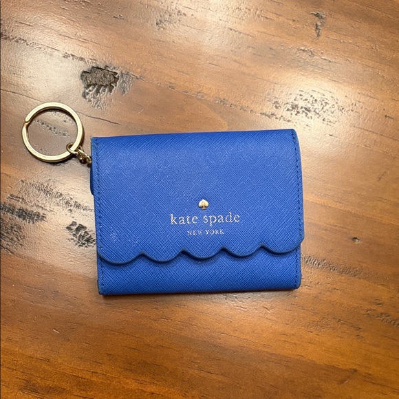 kate spade Handbags - Kate Spade Royal Blue Scalloped Wallet